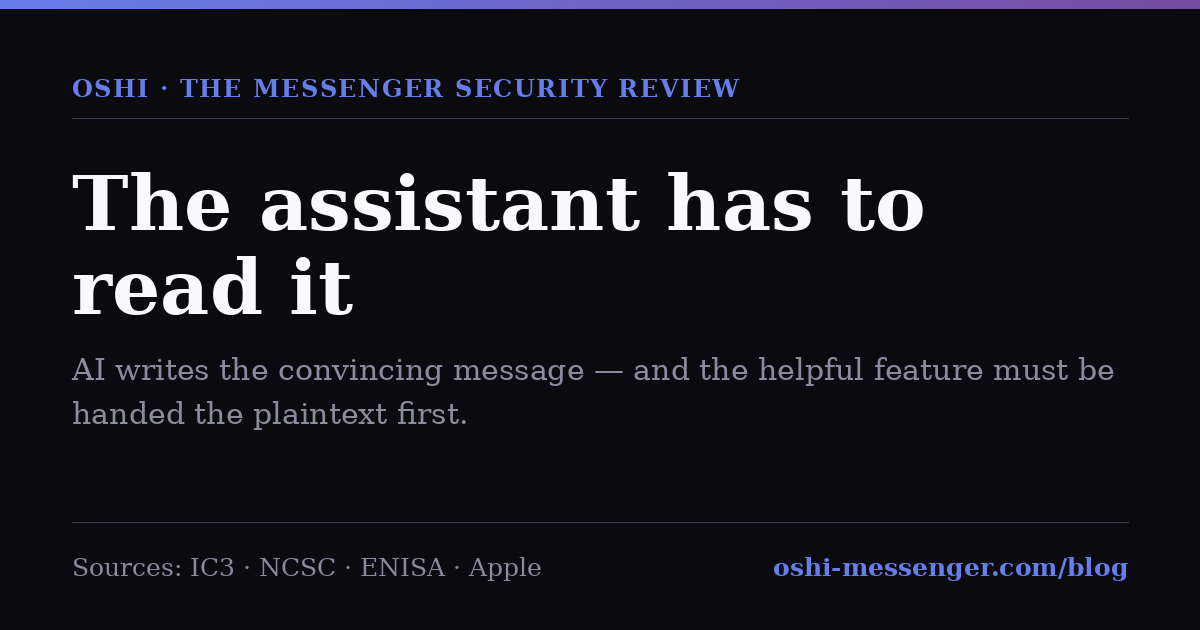 Opening card for the article &ldquo;The assistant has to read it&rdquo;